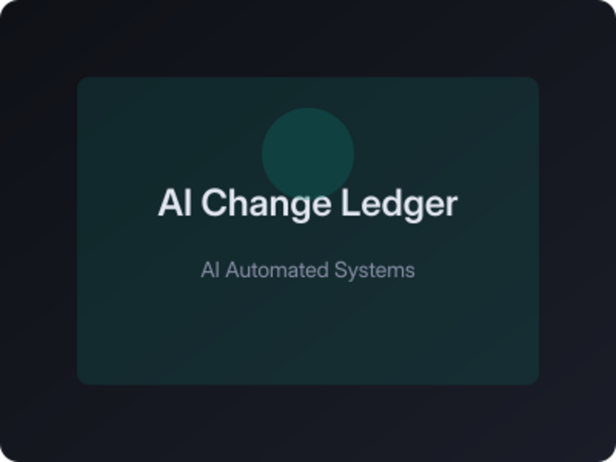 AI Change Ledger
