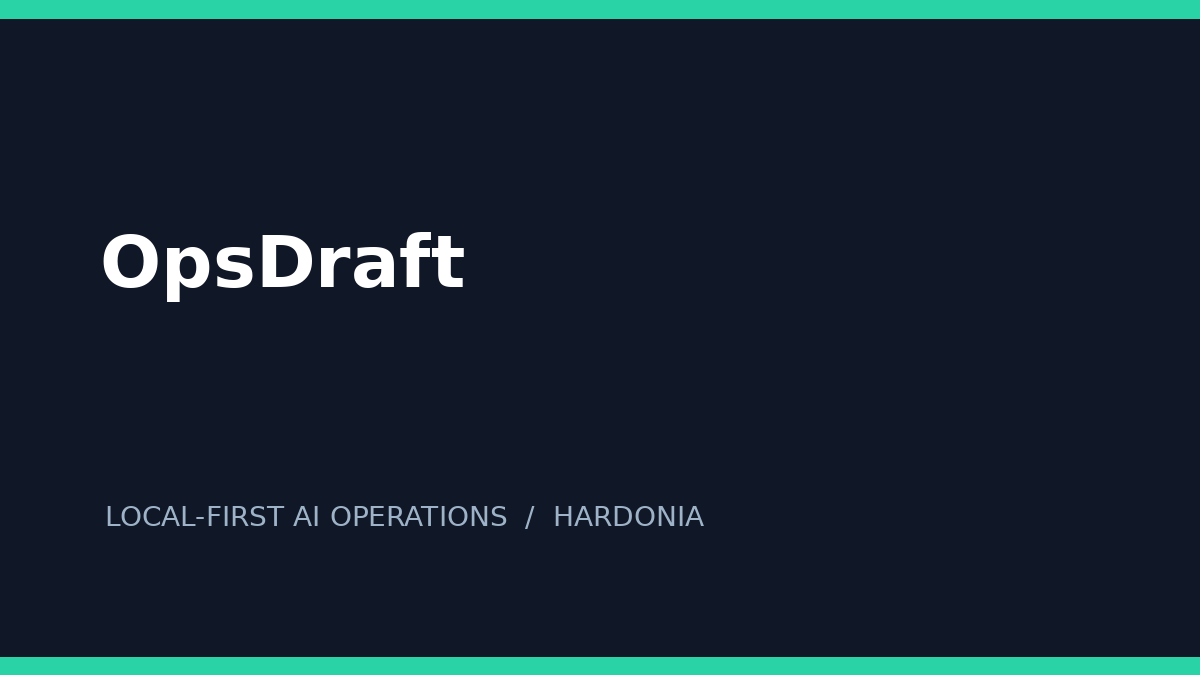 OpsDraft
