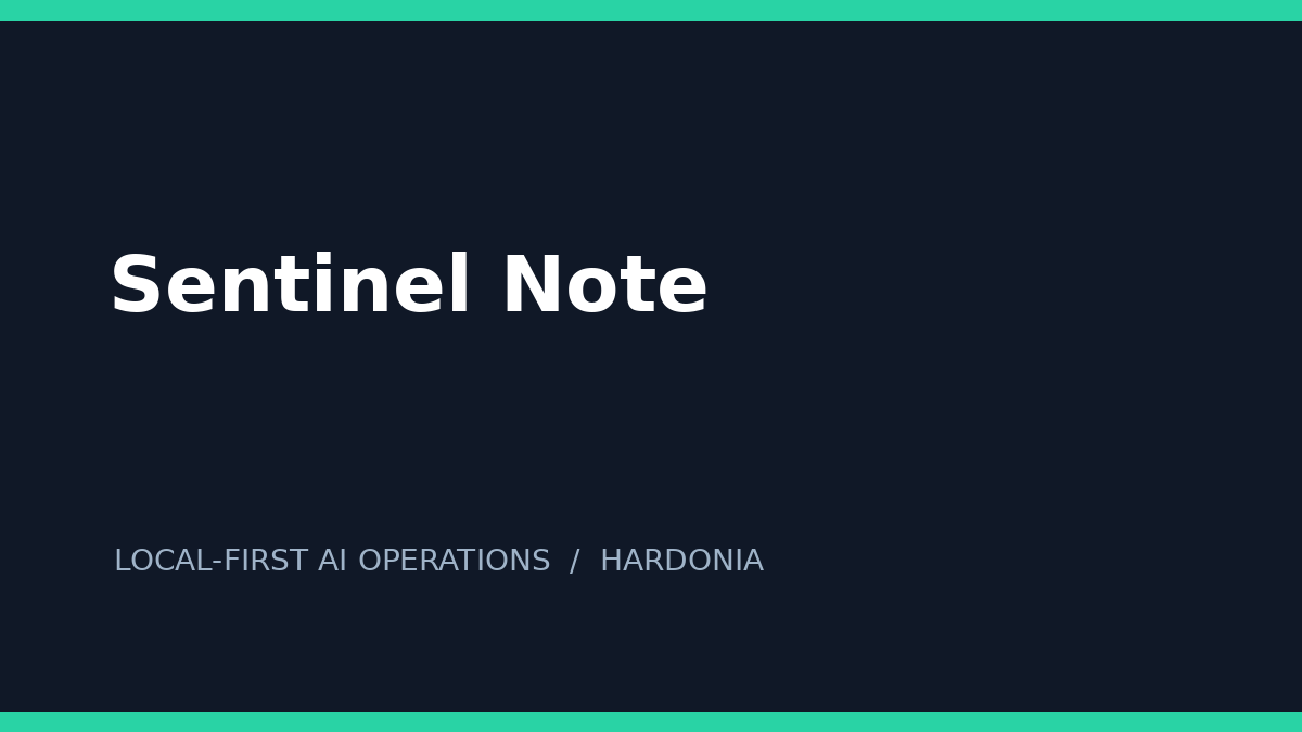 Sentinel Note